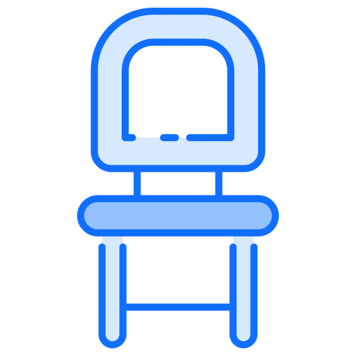 Dining chair Generic Blue icon