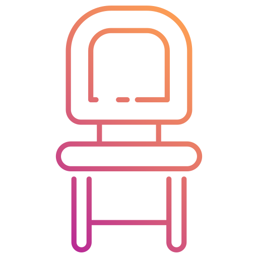Dining chair Generic Gradient icon