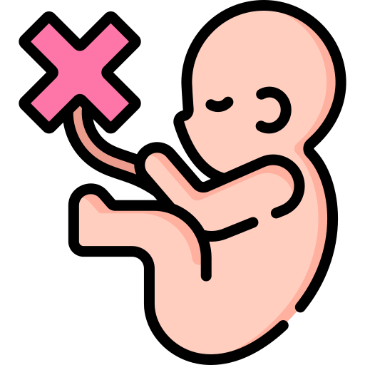 aborto Special Lineal color icona