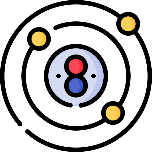 Átomo Special Lineal color icono