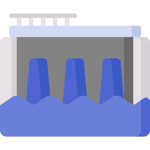 hydroelektrischer damm Special Flat icon