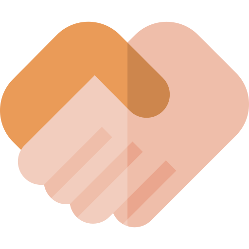 Handshake Basic Straight Flat icon