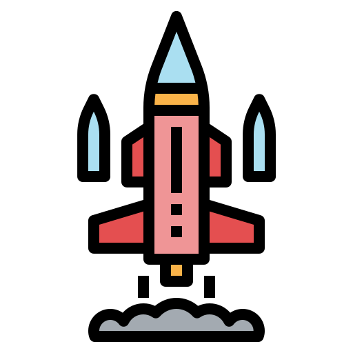 미사일 Generic Outline Color icon
