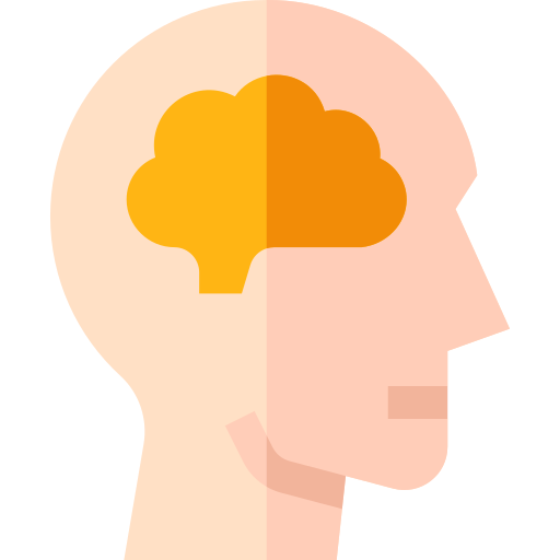 Brain Basic Straight Flat icon