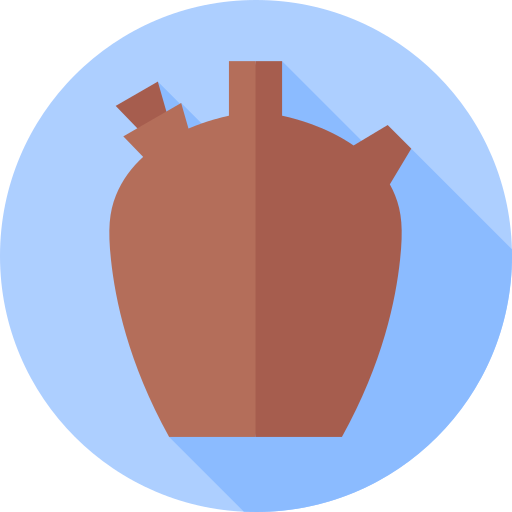 jarra de agua Flat Circular Flat icono
