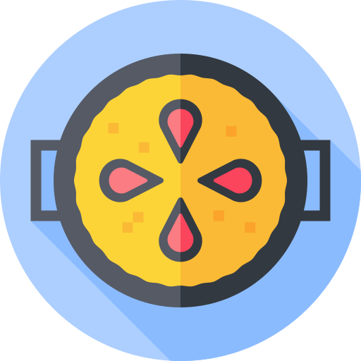 paella Flat Circular Flat ikona