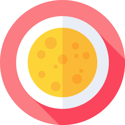 Spanish omelette Flat Circular Flat icon