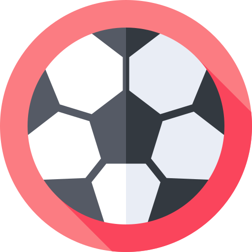 palla da calcio Flat Circular Flat icona