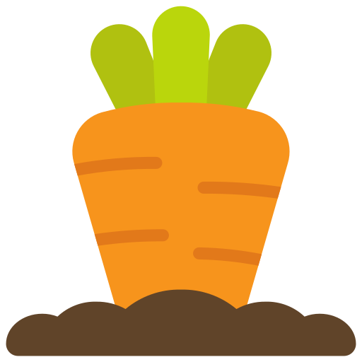 Carrot Juicy Fish Flat icon