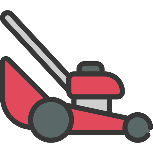 Lawn mower Juicy Fish Soft-fill icon