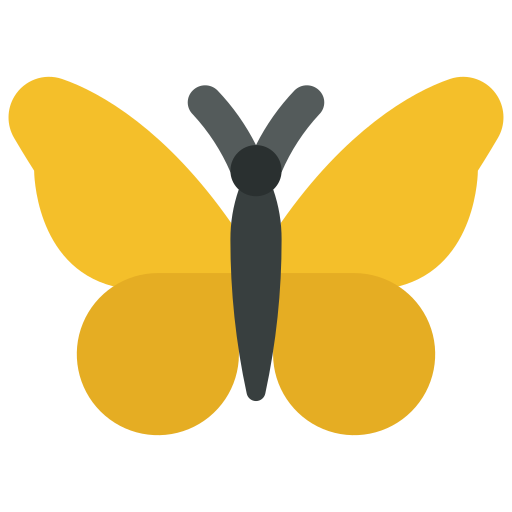 Butterfly Juicy Fish Flat icon