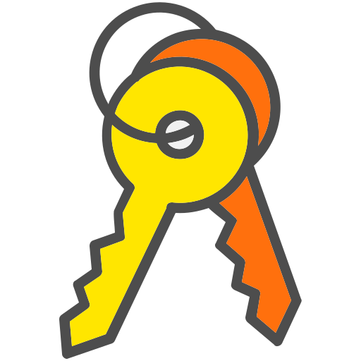 Keys Generic Outline Color icon