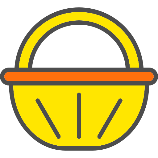 cesta de comida Generic Outline Color icono