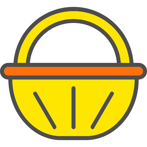 Food basket Generic Outline Color icon