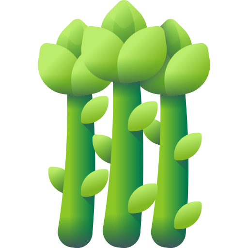 asparago 3D Color icona