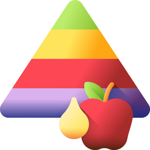 nutrientes 3D Color icono