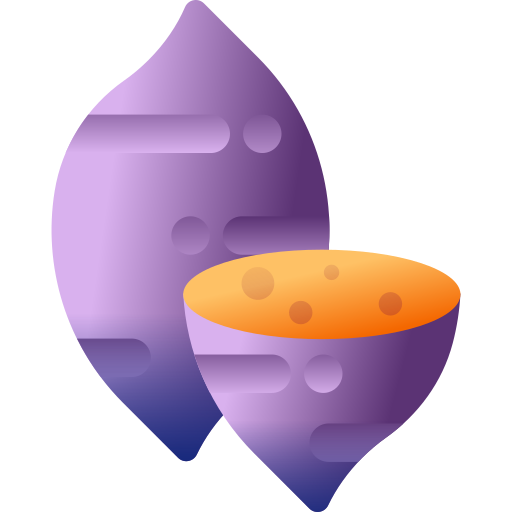 Sweet potato 3D Color icon