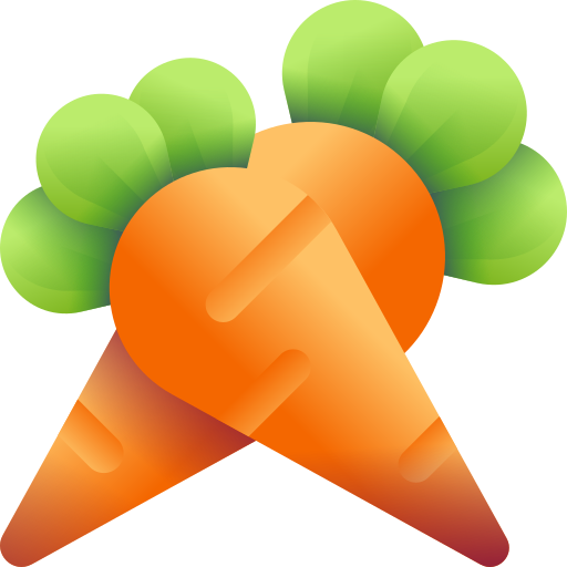 wortel 3D Color icoon