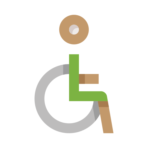 Disabled person edt.im Lineal color icon