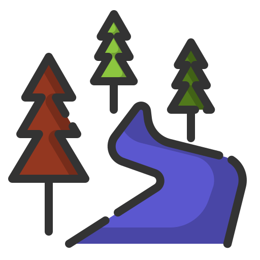 река Generic Outline Color иконка