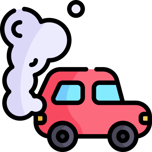 Air pollution Kawaii Lineal color icon