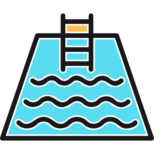 Swimming pool Generic Color Omission icon