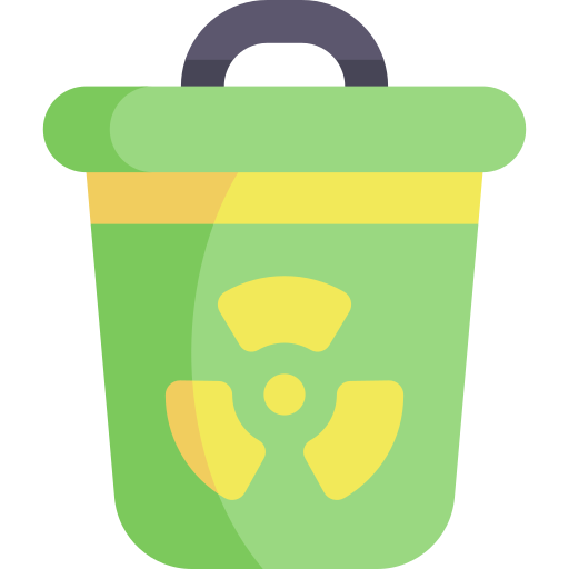 radioactivo Kawaii Flat icono