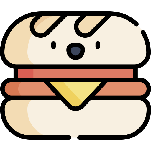 サンドイッチ Kawaii Lineal color icon