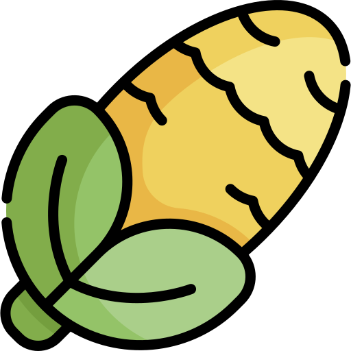 옥수수 Kawaii Lineal color icon