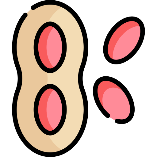 땅콩 Kawaii Lineal color icon