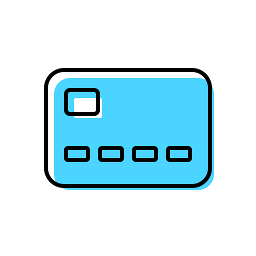 tarjeta de crédito Generic Color Omission icono