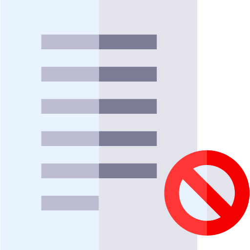 Censure Basic Straight Flat icon
