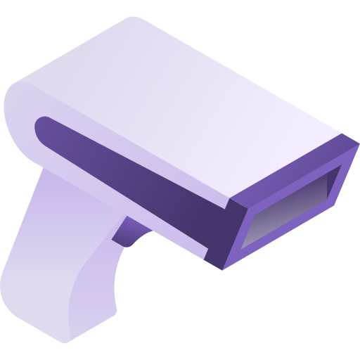 バーコードスキャナ Gradient Isometric Gradient icon