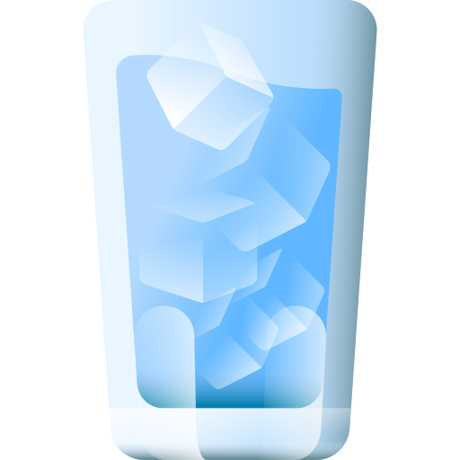 eau minérale 3D Color Icône