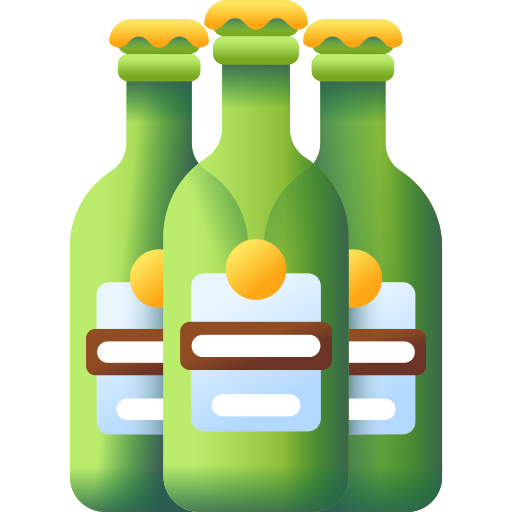 Beer bottle 3D Color icon