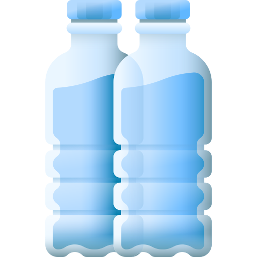 agua mineral 3D Color icono