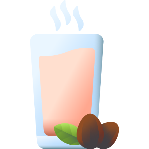Almond milk 3D Color icon