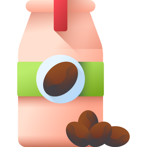 Coffee bag 3D Color icon