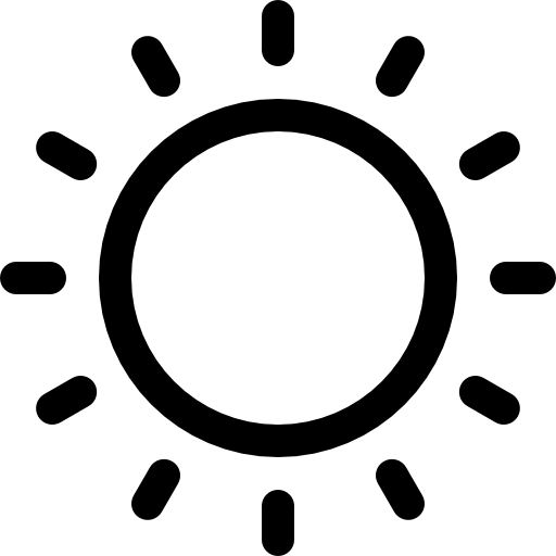 soleil Basic Rounded Lineal Icône