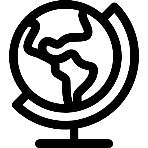 terre Basic Rounded Lineal Icône