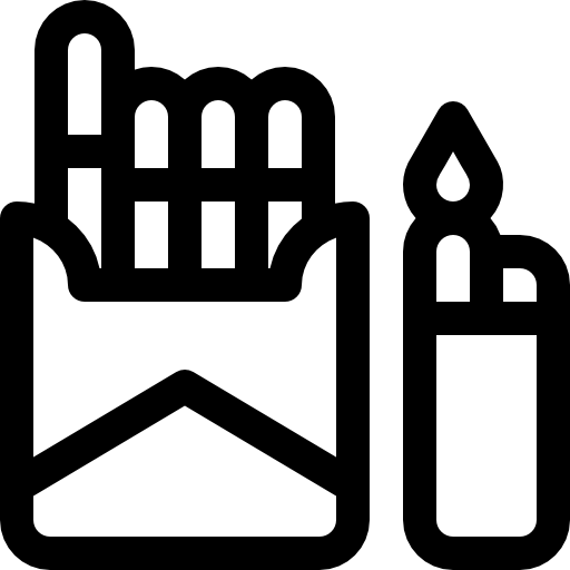 シガレット Basic Rounded Lineal icon