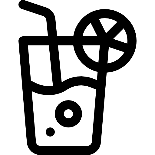 succo d'arancia Basic Rounded Lineal icona