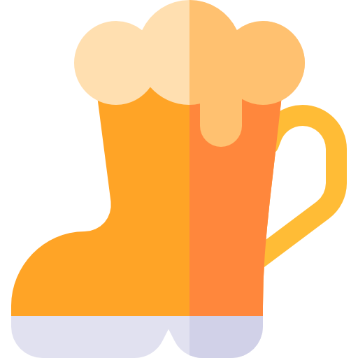 cerveza Basic Rounded Flat icono