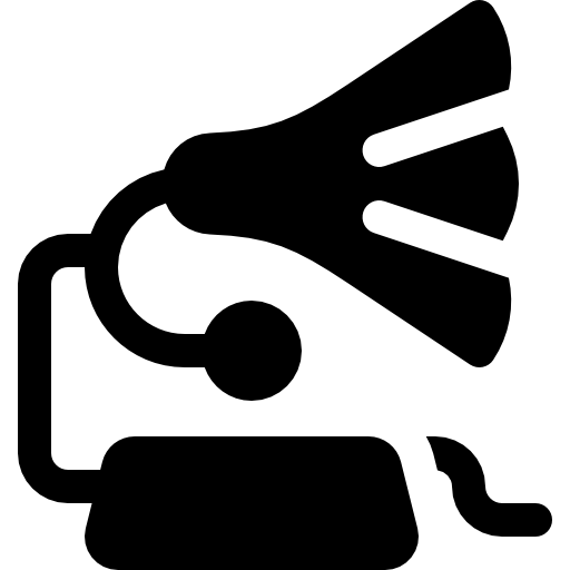 Gramophone Basic Rounded Filled icon