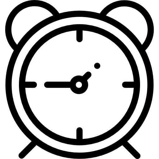 Будильник Detailed Rounded Lineal иконка
