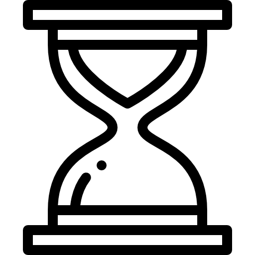 klepsydra Detailed Rounded Lineal ikona