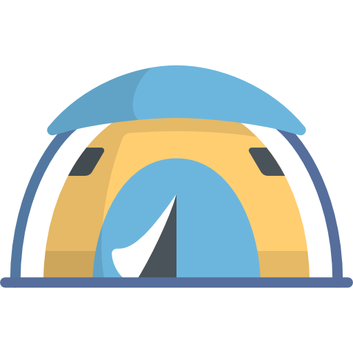 tent Kawaii Flat icoon