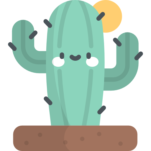 Cactus Kawaii Flat icon