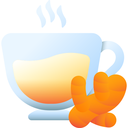 Чай с имбирем 3D Color иконка