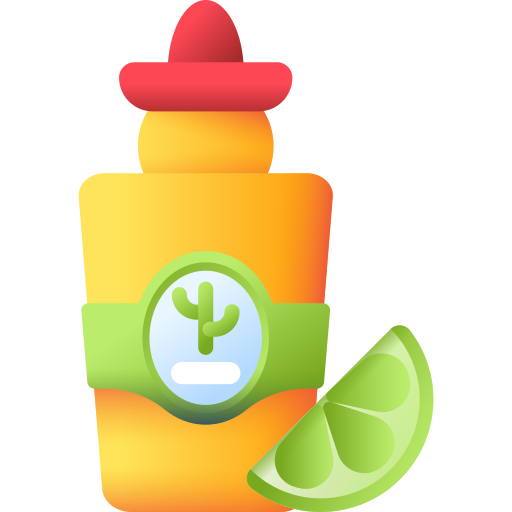 tequila 3D Color icono